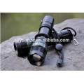 china alibaba 500 Lumen Zoomable XM-L Q5 LED Flashlight Torch Zoom Lamp Light Black MT